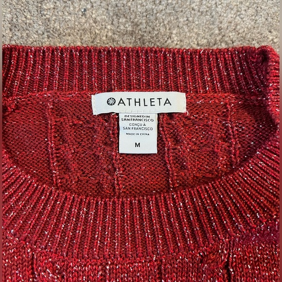 NWOT Athleta Sparkle Crossroads Crew Sweater - Picture 6 of 13